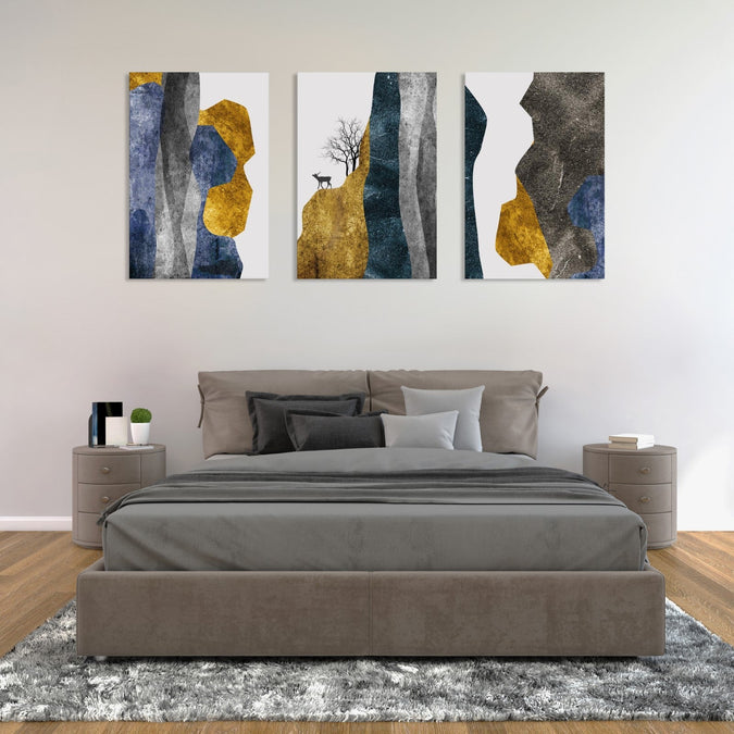 Handmade Painting for Living Room : cliff-abstracts