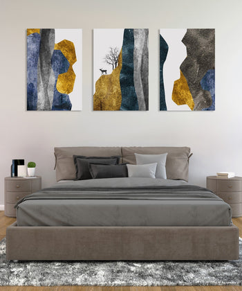 Handmade Painting for Living Room : cliff-abstracts