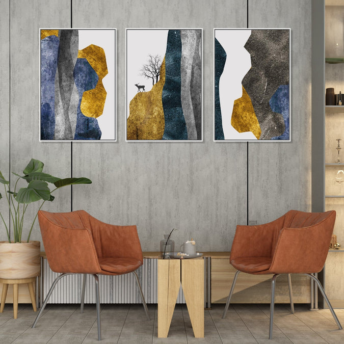 Handmade Painting for Living Room : cliff-abstracts