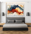 Handmade Painting for Living Room : cloudy-mountains