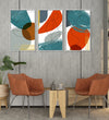 Handmade Painting for Living Room : colourful-abstract-shapes-and-lines