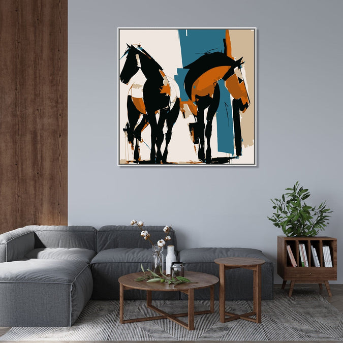 Handmade Painting for Living Room : companions