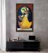 Handmade Painting for Living Room : dancing-princess-miniature-art-form