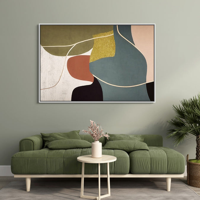 Handmade Painting for Living Room : earthen-harmony