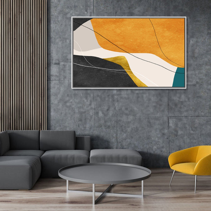 Handmade Painting for Living Room : earthy-abstract-3