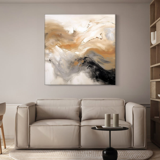 Handmade Painting for Living Room : earthy-chaos