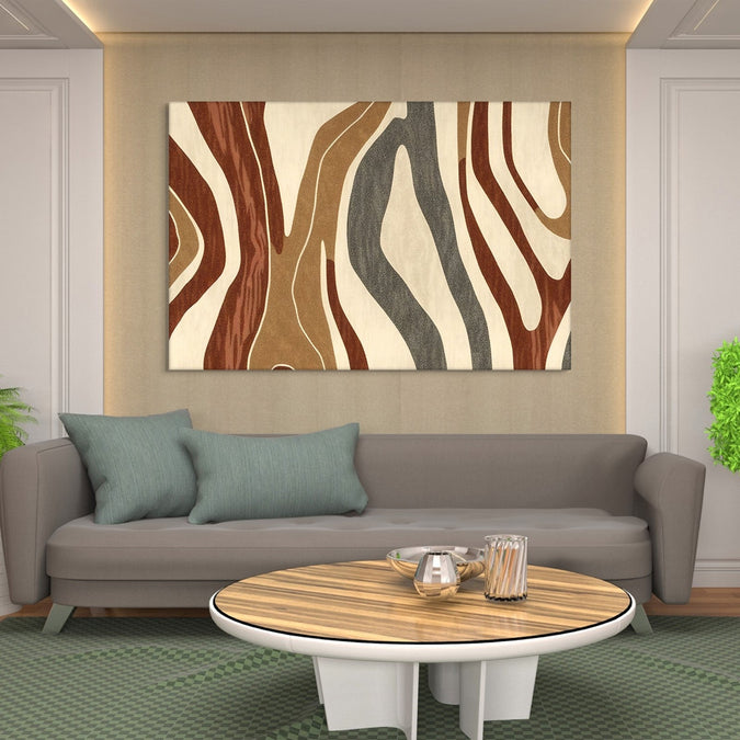 Handmade Painting for Living Room : earthy-elegance