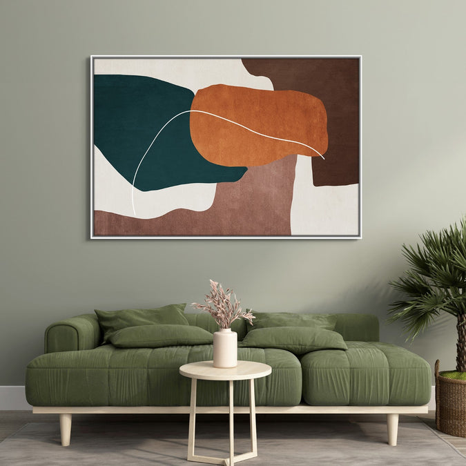 Handmade Painting for Living Room : earthy-flow