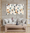 Handmade Painting for Living Room : earthy-patch-patterns