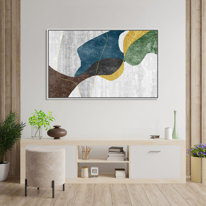 Handmade Painting for Living Room : earthy-patches