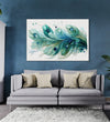 Handmade Painting for Living Room : emerald-elegance