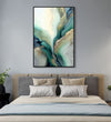 Handmade Painting for Living Room : emerald-elegance-2