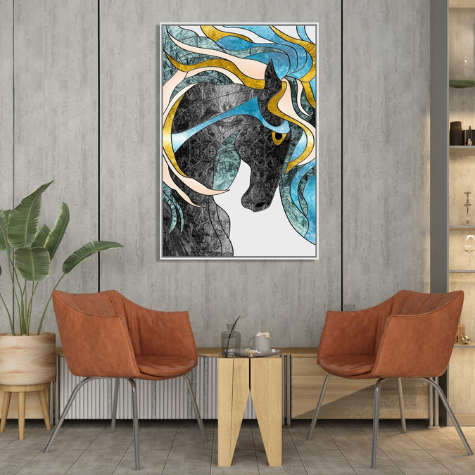 Handmade Painting for Living Room : equine-in-thoughts