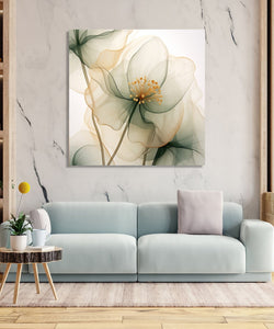 Handmade Painting for Living Room : ethereal-blossom