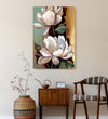 Handmade Painting for Living Room : gilded-blooms