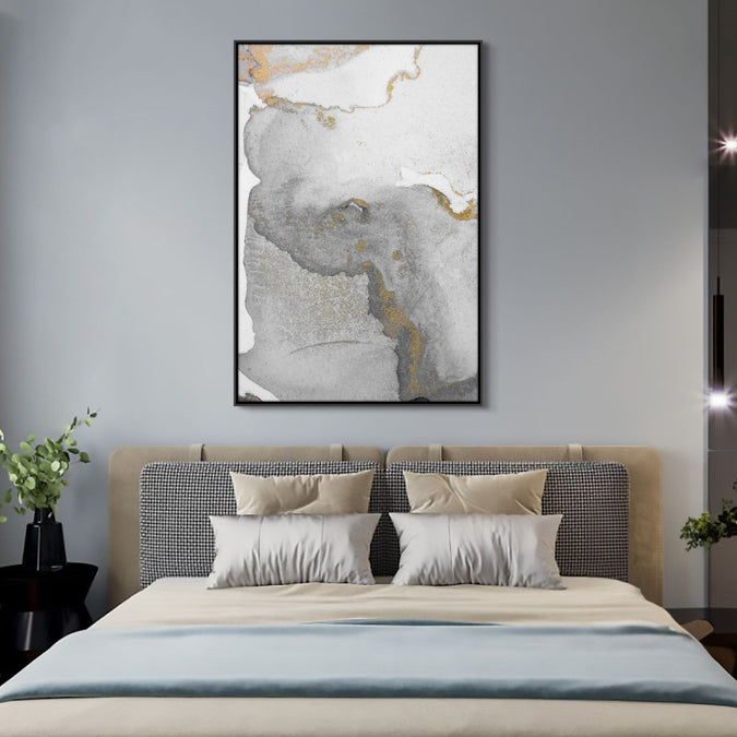 Handmade Painting for Living Room : gilded-elegance