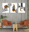 Handmade Painting for Living Room : gold-monochrome-abstract