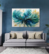 Handmade Painting for Living Room : golden-bloom