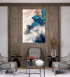 Handmade Painting for Living Room : golden-hoop-feathers-2