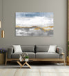 Handmade Painting for Living Room : golden-light-on-mountains