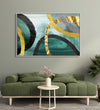 Handmade Painting for Living Room : golden-loops-harmony