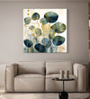 Handmade Painting for Living Room : golden-lotus-serenity