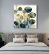 Handmade Painting for Living Room : golden-lotus-serenity