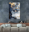 Handmade Painting for Living Room : golden-midnight-elegance