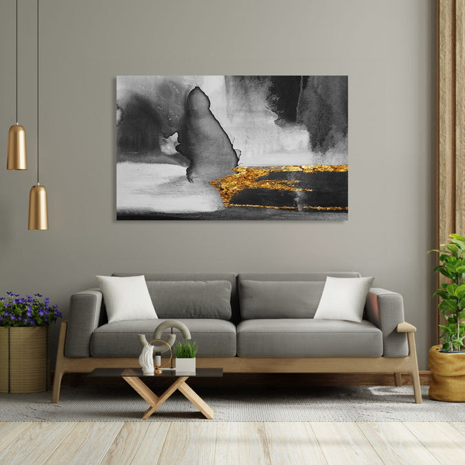 Handmade Painting for Living Room : golden-river