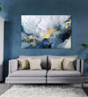 Handmade Painting for Living Room : golden-swirls