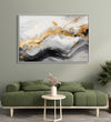 Handmade Painting for Living Room : golden-swirls-2