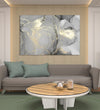 Handmade Painting for Living Room : golden-swirls-3