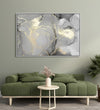 Handmade Painting for Living Room : golden-swirls-3