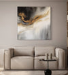 Handmade Painting for Living Room : golden-swirls-of-elegance