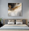 Handmade Painting for Living Room : golden-swirls-of-elegance