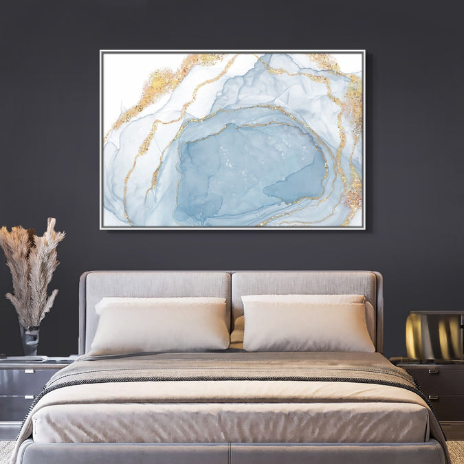 Handmade Painting for Living Room : golden-veins-2