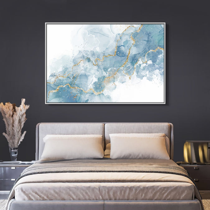 Handmade Painting for Living Room : golden-whirlwind-3