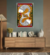 Handmade Painting for Living Room : india-madhubani-folk-art-matasya