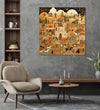 Handmade Painting for Living Room : india-mughal-influenced-art