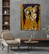 Handmade Painting for Living Room : indian-radha-krishna