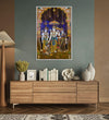 Handmade Painting for Living Room : indian-ram-sita-laxman-hanuman