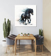 Handmade Painting for Living Room : majestic-night-stallion