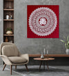 Handmade Painting for Living Room : mandala-ganesha