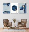 Handmade Painting for Living Room : mid-night-blue-abstract