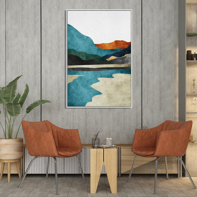 Handmade Painting for Living Room : minimalist-art-landscape-1