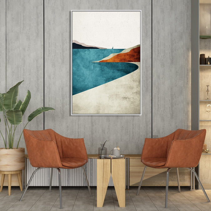 Handmade Painting for Living Room : minimalist-art-landscape-2