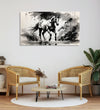 Handmade Painting for Living Room : monochrome-stallion