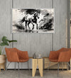 Handmade Painting for Living Room : monochrome-stallion