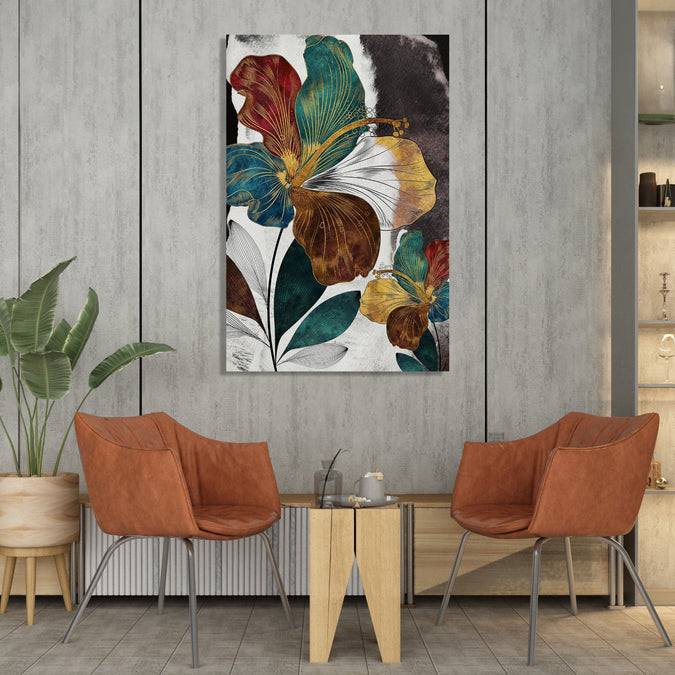 Handmade Painting for Living Room : moody-bloom