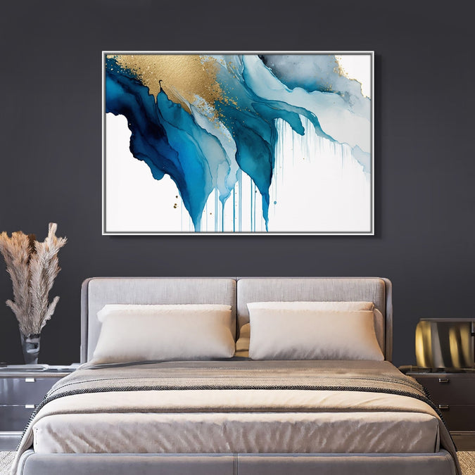 Handmade Painting for Living Room : oceanic-elegance